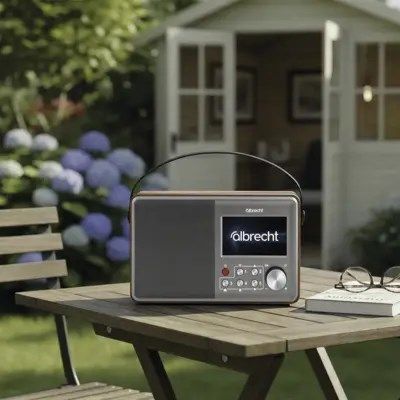 5. Albrecht DR 862 Portable Digital Gray, Wood