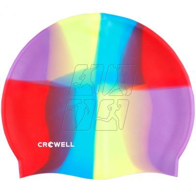 Crowell Multi-Flame-10 silicone swimming cap