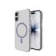 4. Puro Lite Mag TPU+PC Case Compatible with MagSafe for iPhone 17 - Transparent with Pink Ring