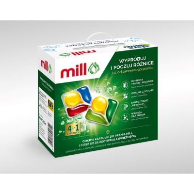 2. Mill washing machine detergent set – 2×30 capsules + fabric perfume 750 ml + washing machine liquid 300 ml
