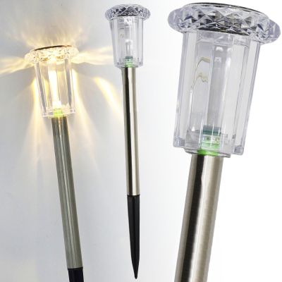 CRYSTAL INOX SOLAR LIGHT 5.5x33CM