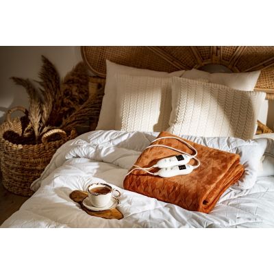 13. ELDOM ELECTRIC BLANKET KT200 KOZY 120W, WIRED REMOTE CONTROL, THREE OPERATION LEVELS, TEMP. REGULATION, FAST HEATING