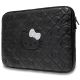 2. Hello Kitty Zip PU Quilted Bows case for a 14" laptop - black