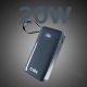4. Powerbank SBS 10000 mAh 20W with built-in USB-C cable and digital display - dark gray