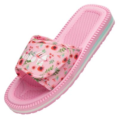 Kubota Velcro Flip Flops Multicolor Floral Pink K25SS-100-001-28-1
