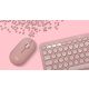 9. Logitech Pebble 2 Combo Keyboard Mouse Included Universal RF Wireless + Bluetooth QWERTY American International Pink