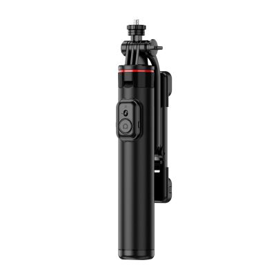 11. Selfie stick WC12YDS 1.3m aluminum alloy telescopic tripod with dual lamp and phone holder - black