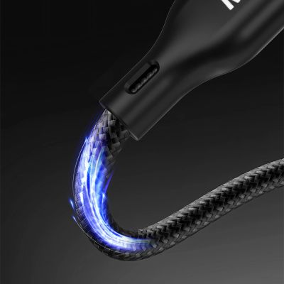 3. Dudao A12MaxC PD60W 2-in-1 Charger for Apple Watch / USB-C 1.2m - Black