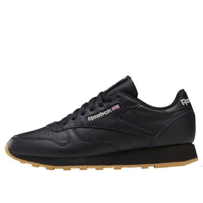 2. Men’s Leather Sneakers Reebok Classic Leather, Black Sports Shoes (GY0954/100008493)