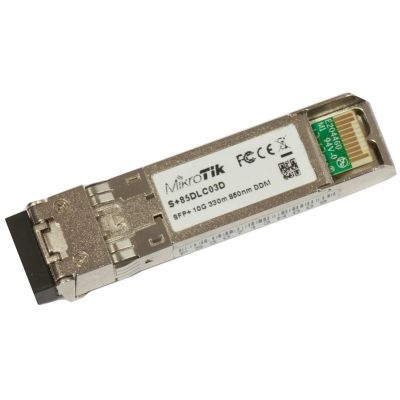 2. Mikrotik S+85DLC03D Network Transceiver Module 10000 Mbit/s SFP+ 850 nm Fiber Optic