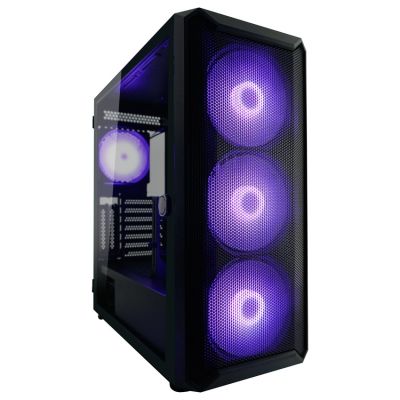 2. LC-Power Gaming 804B - Midi Tower - PC case - ATX - micro ATX - Mini-ITX - Metal - Plastic - Tempered glass - 16 cm