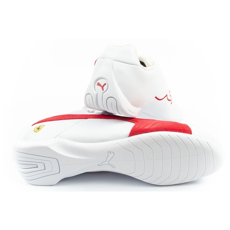 8. Puma men's sports shoes Ferrari Future Cat white natural leather fashionable
