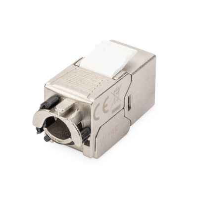 60. Keystone jack RJ45 (8P8C) cat. 6A, STP, shielded, tool-free, steel, 24 pcs.