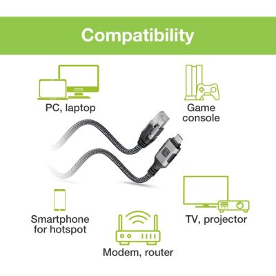 10. TECHLY USB-C TO GIGABIT ETHERNET RJ45 1M ADAPTER/NETWORK CABLE