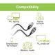 10. TECHLY USB-C TO GIGABIT ETHERNET RJ45 1M ADAPTER/NETWORK CABLE