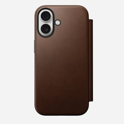 8. Nomad NM014209858 Cell Phone Case 16 cm (6.3") Folio Brown