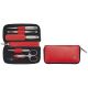 Zwilling Twinox Travel Set – Red Leather Case, 5 Pieces – Red