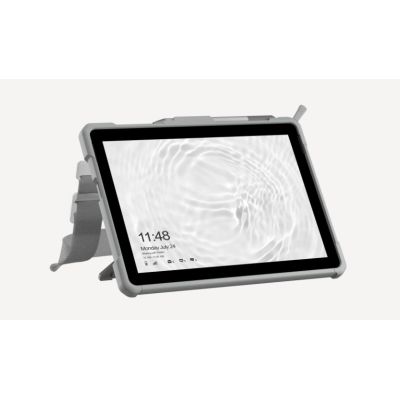 4. UAG Plasma - protective case with stand and shoulder and hand strap for Microsoft Surface Go 1/2/3/4 G (OEM version) (white/gray)