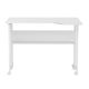 9. MACLEAN FOLDING DESK / TABLE MACLEAN, WHITE, MOBILE 100X73CM, MAX. 50KG, ANGLED, L-SHAPED, MC-126 L/W