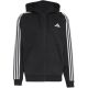 2. Men's adidas Essentials 3-Stripes Fleece Full-Zip Hoodie Black KY6559