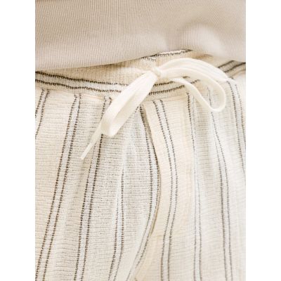 5. Jack&Jones men's striped shorts JPSTJAIDEN COBA STRIPE JOG SHORTS REG SN 12274413 Antique White Stripes