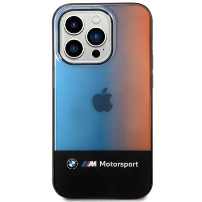 3. BMW Half Tricolor Case for iPhone 14 Pro Max 6.7" - Black