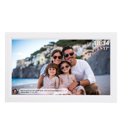9. Denver PFF-1503 Digital Photo Frame White 39.6 cm (15.6") Touchscreen Wi-Fi