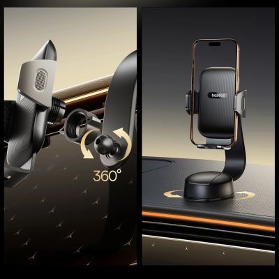 4. Baseus PrimeTrip C03 Car Holder with Suction Cup for Dashboard - Black