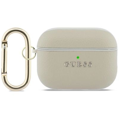 Guess Grained Classic Logo Hook case for AirPods Pro 3 - gold