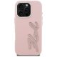 3. Karl Lagerfeld FW Grained Signature Logo iPhone 16 Pro Case - Pink