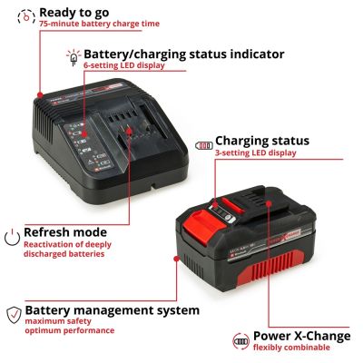 3. Battery + charger EINHELL Power X-Change 4512042