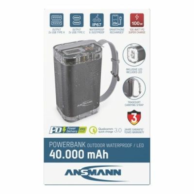 16. Ansmann PB4100 Lithium Polymer (LiPo) 40000 mAh Silver