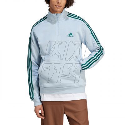 4. adidas Essentials Fleece 3-Stripes 1/4-Zip M Sweatshirt IJ8909