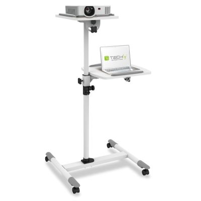 TECHLY PROJECTOR TABLE HIGH WHITE