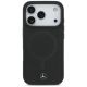 3. Mercedes Plain Smooth Leather MagSafe Case for iPhone 17 Pro - Black