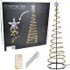 DECORATIVE CHRISTMAS TREE 756LED WATERFALL 210CM BLACK