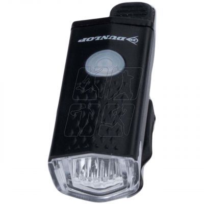 4. Set of Dunlop Led bicycle lights, USB charging, rear + front 473758