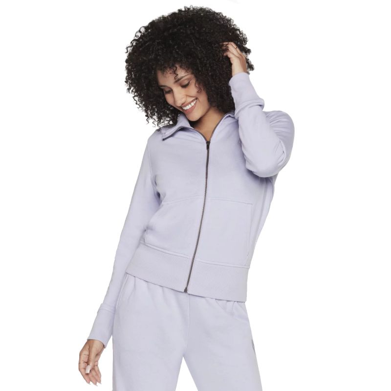 3. Skechers The Hoodless Hoodie Diamond Jacket W3JA262-LVLP Purple L