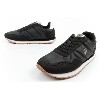 8. US Polo Assn sports shoes sneakers women's fashionable comfortable black