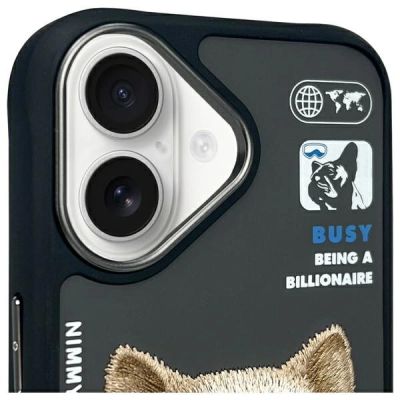 3. Nimmy Cool&Cute 2.0 Dog Case for iPhone 16 - Black