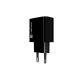 2. NATEC RIBERA 1X USB-A 18W BLACK WALL CHARGER