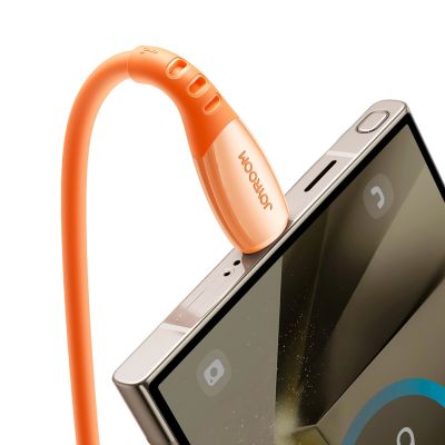 7. Joyroom S-A59 Vibrant Series 3A USB-A - USB-C Cable 1.2m - Orange