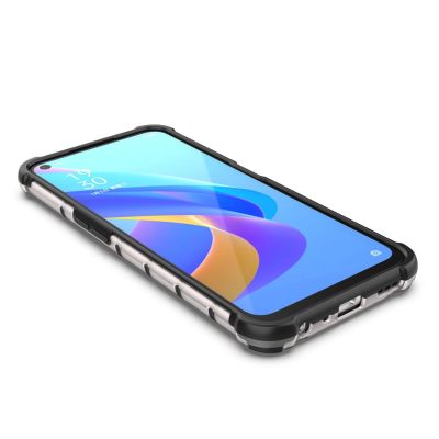 8. Honeycomb case armored cover with gel frame Oppo A76 / Oppo A36 / Realme 9i transparent