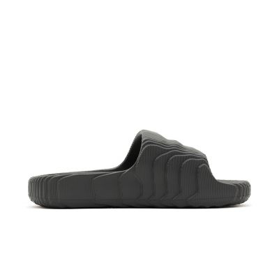 2. Men's adidas Adilette 22 Grey Five lifestyle flip-flops, fashionable for summer, black (HP6522)