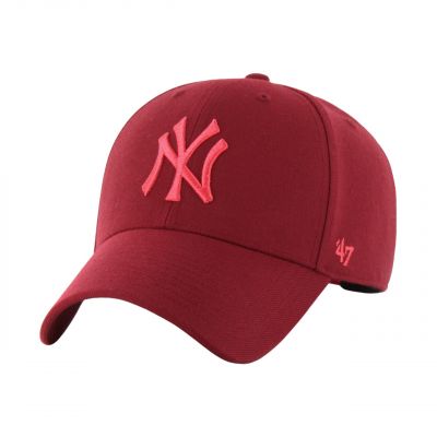 '47 Brand New York Yankees MVP Snapback Burgundy Cap B-MVPSP17WBP-RZD
