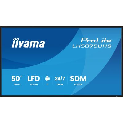 2. Iiyama panel 50" 3840x2160 UHD VA Haze 25% 500cd/m2