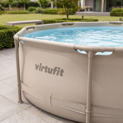 5. VIRTUFIT ROUND POOL 305 CM WITH FILTER PUMP BEIGE