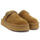 8. Women's leather insulated flip-flops on a camel platform, Big Star UU274696