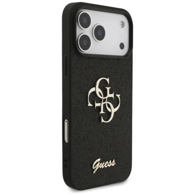 4. Guess Fixed Glitter Big 4G Case for iPhone 17 Pro Max / 18 Pro Max - Black