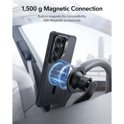 6. ESR Classic Hybrid Kickstand MagSafe Case for Samsung Galaxy S26 Ultra - Black